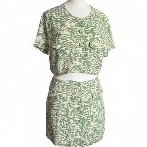 Gala set in green and ivory by Song of Style (size XL) 356